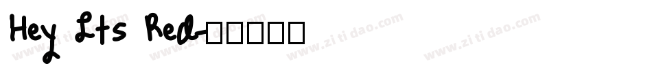 Hey Its Red字体转换